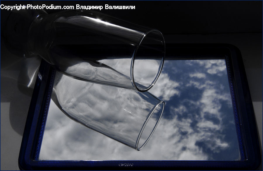 Glasses, Goggles, Car Mirror, Mirror