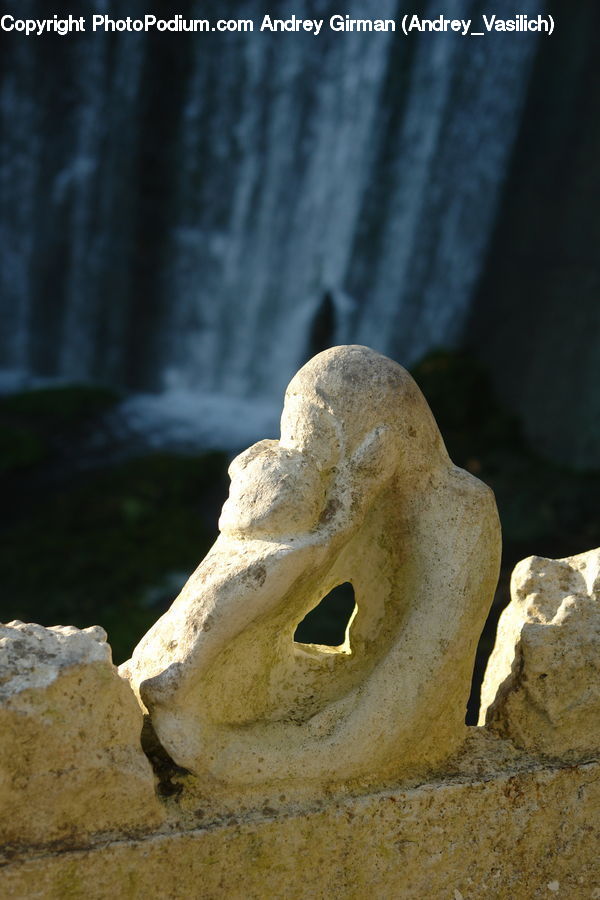 Rock, Art, Sculpture, Statue, Head, Portrait
