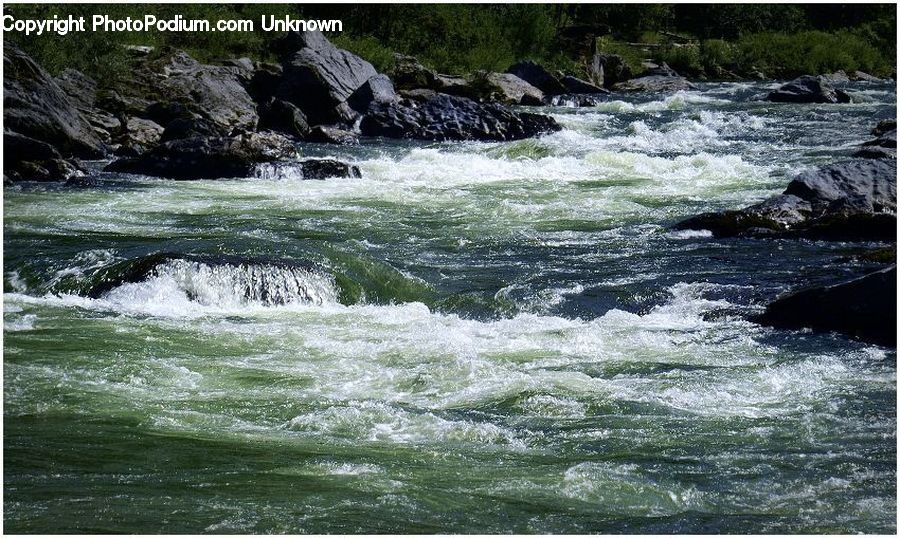Rock, Creek, Outdoors, River, Water, Coast, Cove