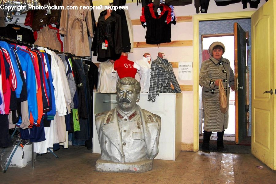 People, Person, Human, Coat, Apparel, Clothing, Shop