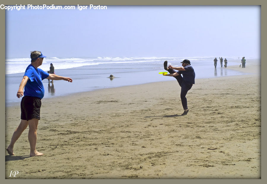 Human, People, Person, Kicking, Beach, Coast, Outdoors
