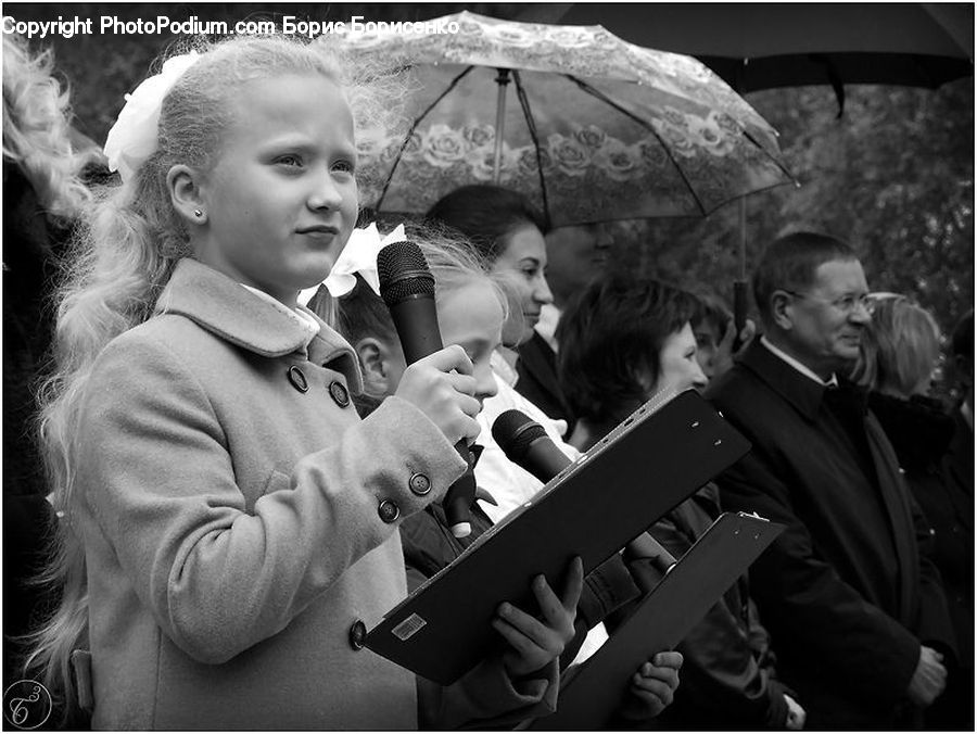 People, Person, Human, Umbrella, Hug, Kiss, Finger