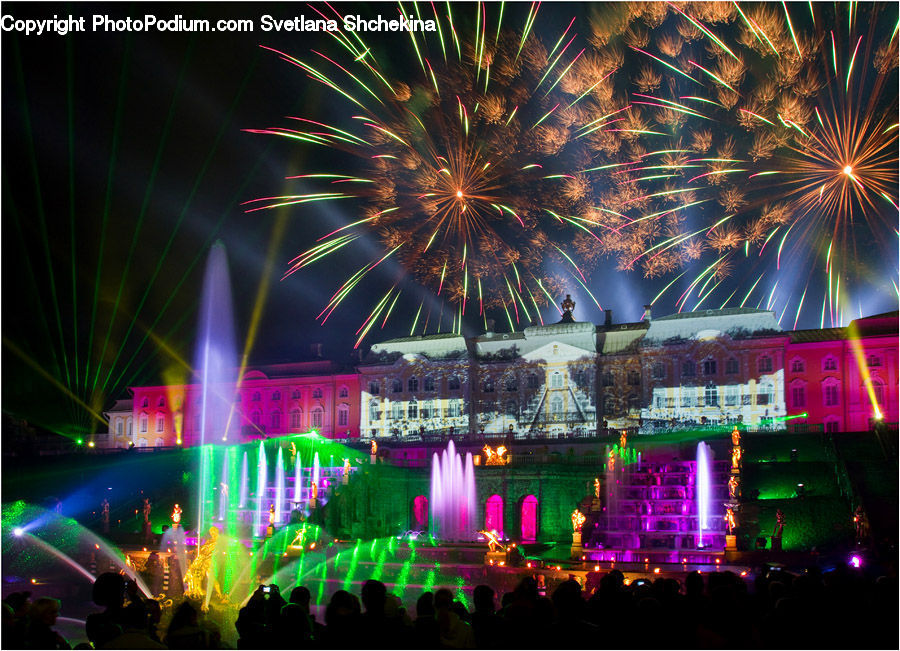 Fireworks, Night, Stage, Lighting, Club, Night Club, Night Life