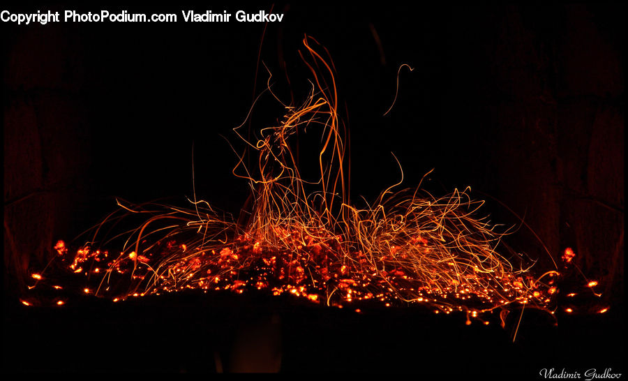 Fire, Night, Outdoors, Bonfire, Campfire, Camping, Flame