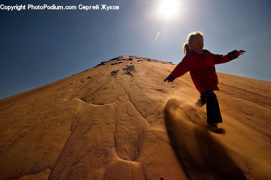 Human, People, Person, Kicking, Desert, Outdoors, Sand