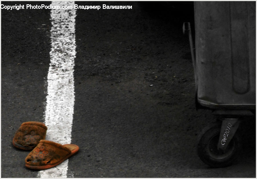 Shoe, Suede, Asphalt, Tarmac, Footwear
