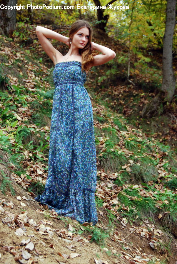 People, Person, Human, Female, Robe, Clothing, Denim