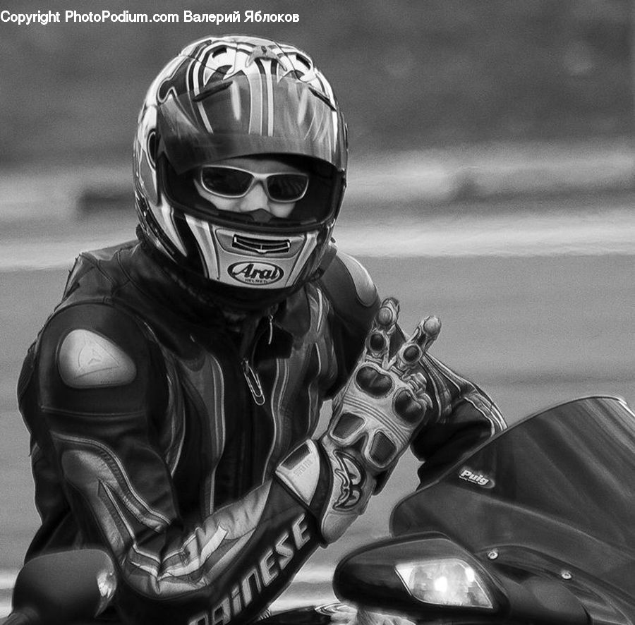 Car Mirror, Mirror, Kart, Motor, Motorcycle, Vehicle, Person