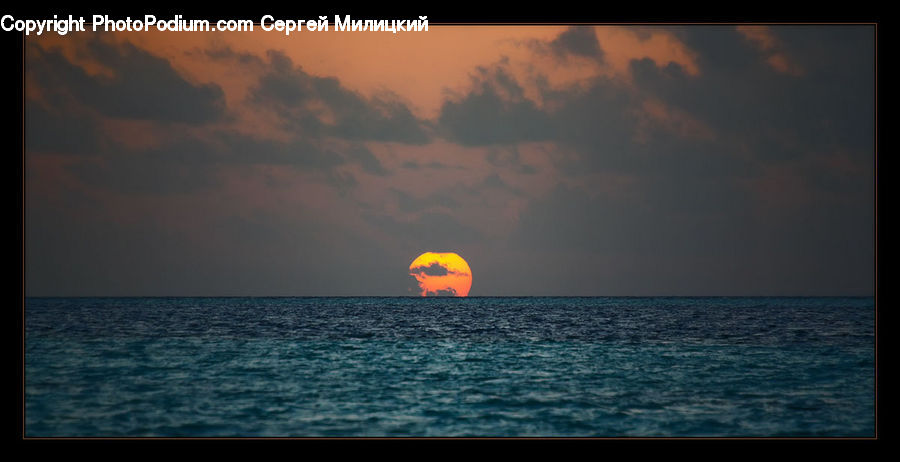 Sun, Beach, Coast, Outdoors, Sea, Water, Horizon