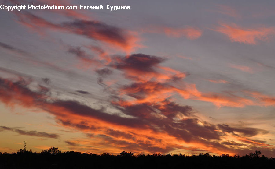 Dawn, Dusk, Red Sky, Sky, Sunrise, Sunset, Eruption