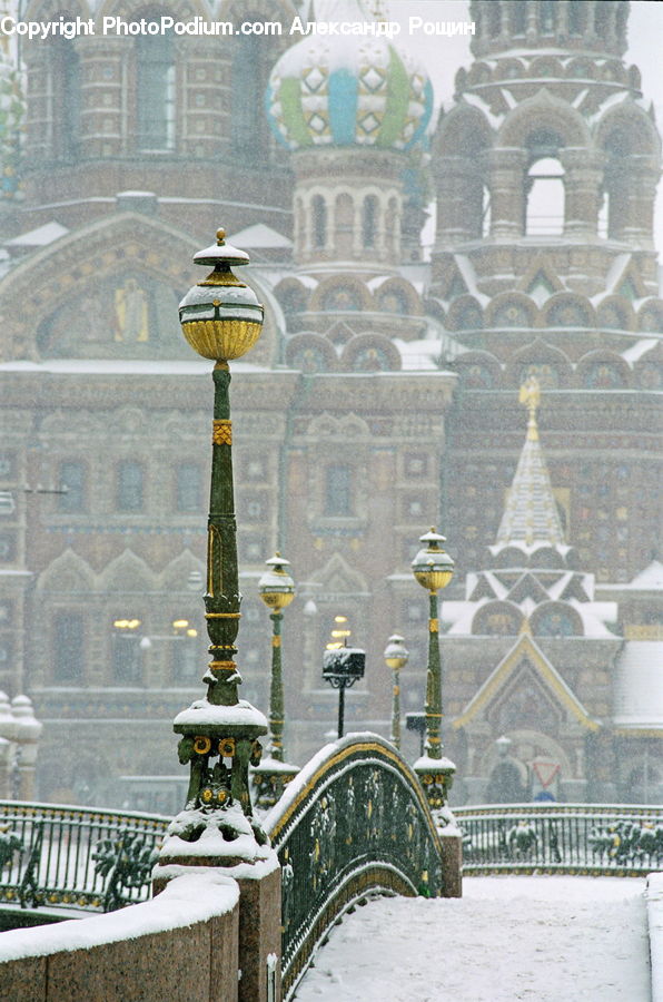 Blizzard, Outdoors, Snow, Weather, Winter, Architecture, Bell Tower