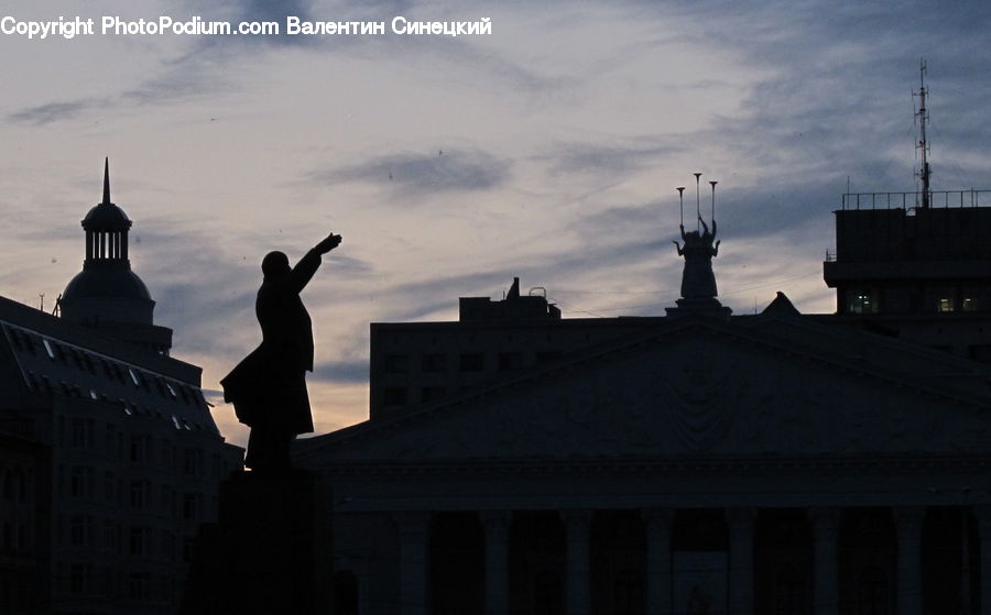 Antenna, People, Person, Human, Silhouette, Architecture, Dome