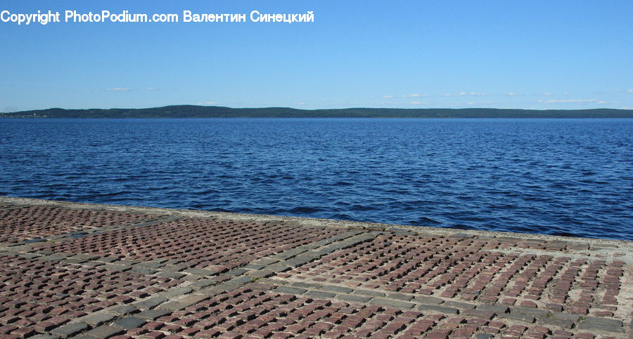 Outdoors, Sea, Water, Coast, Brick, Roof, Beach