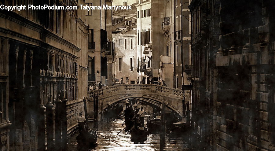 People, Person, Human, Boat, Gondola, Canal, Outdoors
