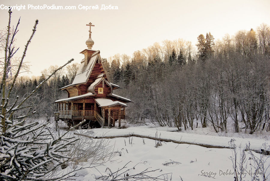 Cabin, Hut, Rural, Shack, Shelter, Gazebo, Landscape