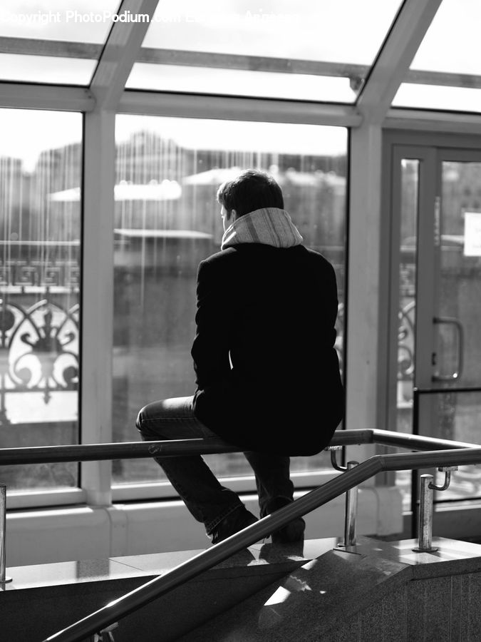 People, Person, Human, Back, Chair, Furniture, Silhouette