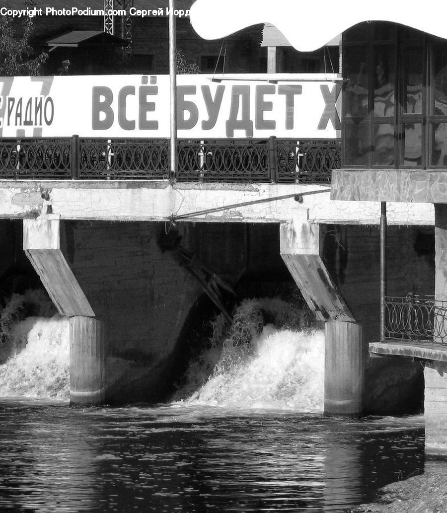 Water, Bridge, Word, Canal, Outdoors, River, City