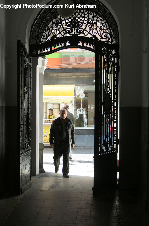 Human, People, Person, Arch, Corridor, Boardwalk, Path