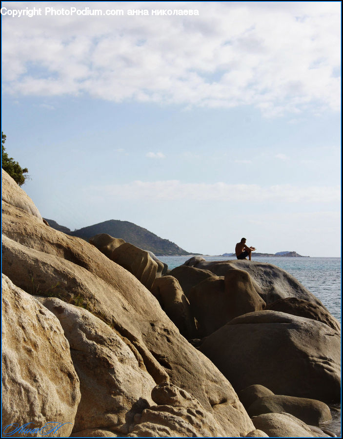 Cliff, Outdoors, Sea, Water, Coast, Promontory, Rock