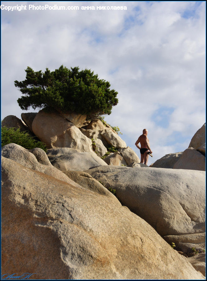 Animal, Elephant, Mammal, Rock, Leisure Activities, Soil, Landscape