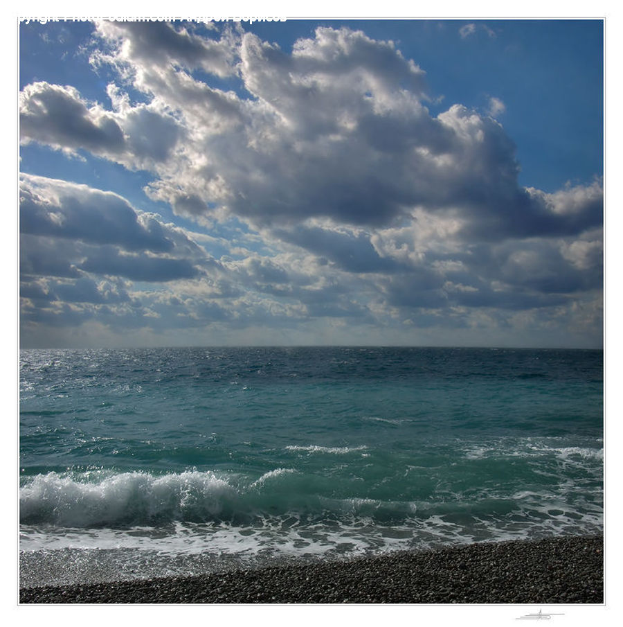 Azure Sky, Cloud, Outdoors, Sky, Cumulus, Ocean, Sea