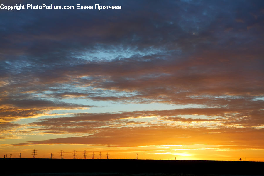 Dawn, Dusk, Red Sky, Sky, Sunrise, Sunset, Outdoors