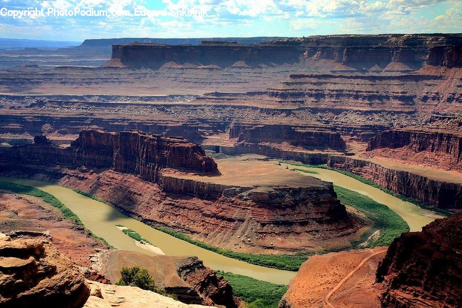 Canyon, Outdoors, Valley, Soil, Coast, Sea, Water