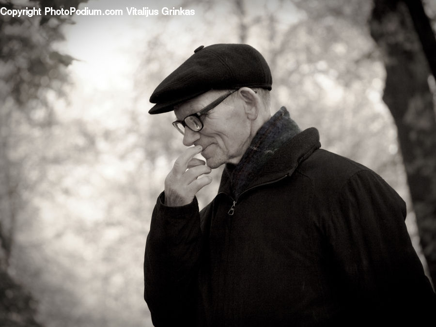 People, Person, Human, Smoke, Portrait, Selfie, Beanie