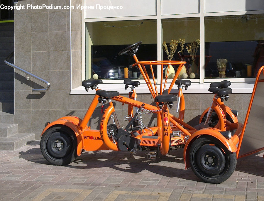 Scooter, Vehicle, Motor, Motorcycle, Buggy, Carriage