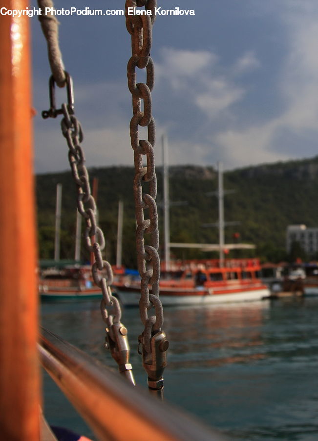Chain, Boat, Watercraft, Bench, Hotel, Resort