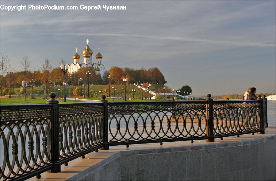 Railing, Balcony, Boardwalk, Deck, Path, Sidewalk, Walkway
