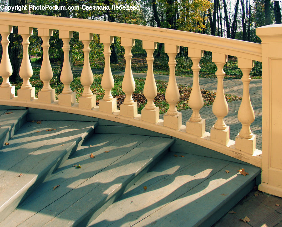 Banister, Handrail, Bonsai, Plant, Potted Plant, Tree, Furniture