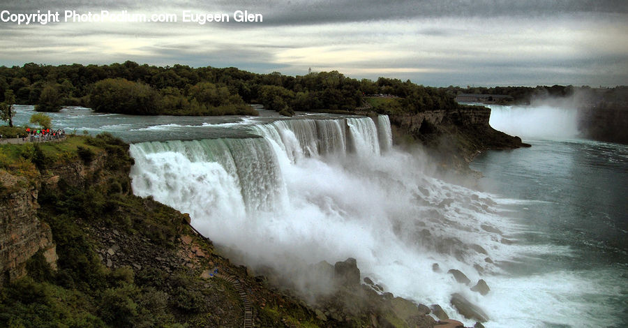 Outdoors, River, Water, Waterfall, Dam, Architecture, Housing