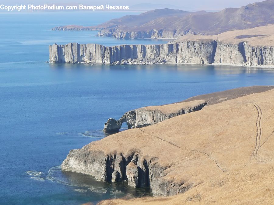 Promontory, Cliff, Outdoors, Coast, Sea, Water, Arctic
