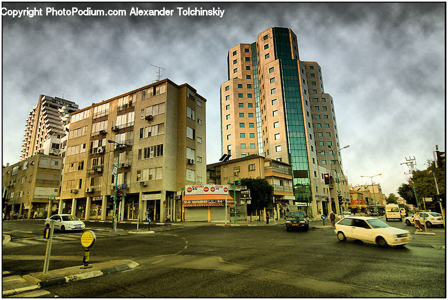 Automobile, Car, Vehicle, Building, Housing, City, Downtown