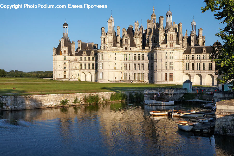 Boat, Watercraft, Architecture, Castle, Fort, Mansion, Palace