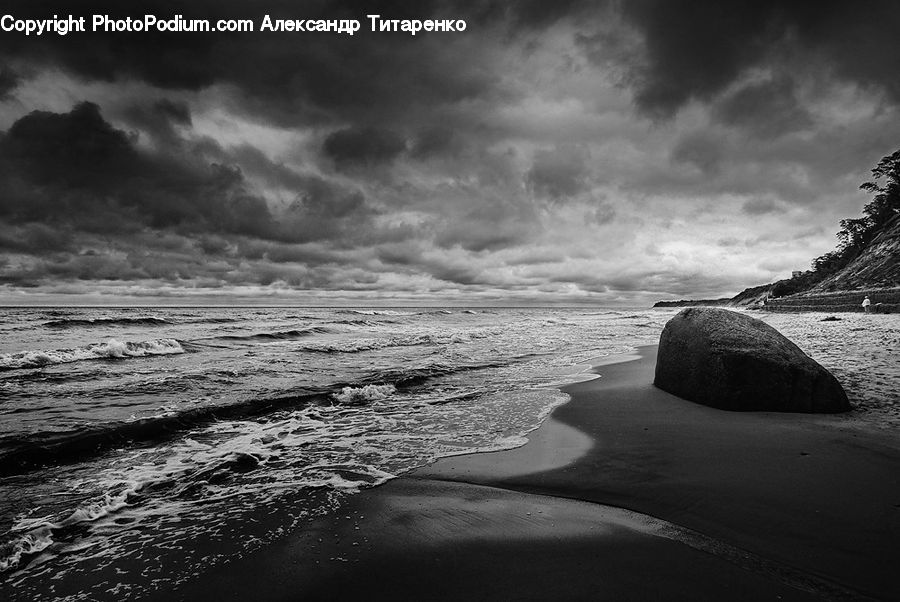 Outdoors, Sand, Soil, Coast, Sea, Water, Storm