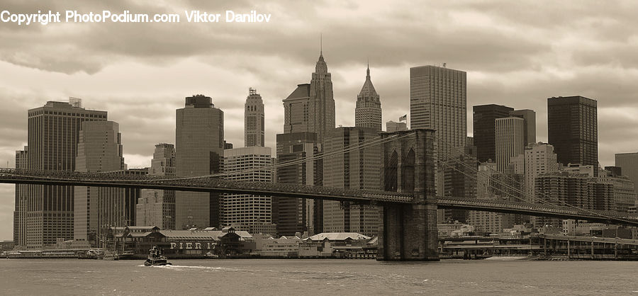 City, Downtown, Urban, Waterfront, Metropolis, Architecture, High Rise