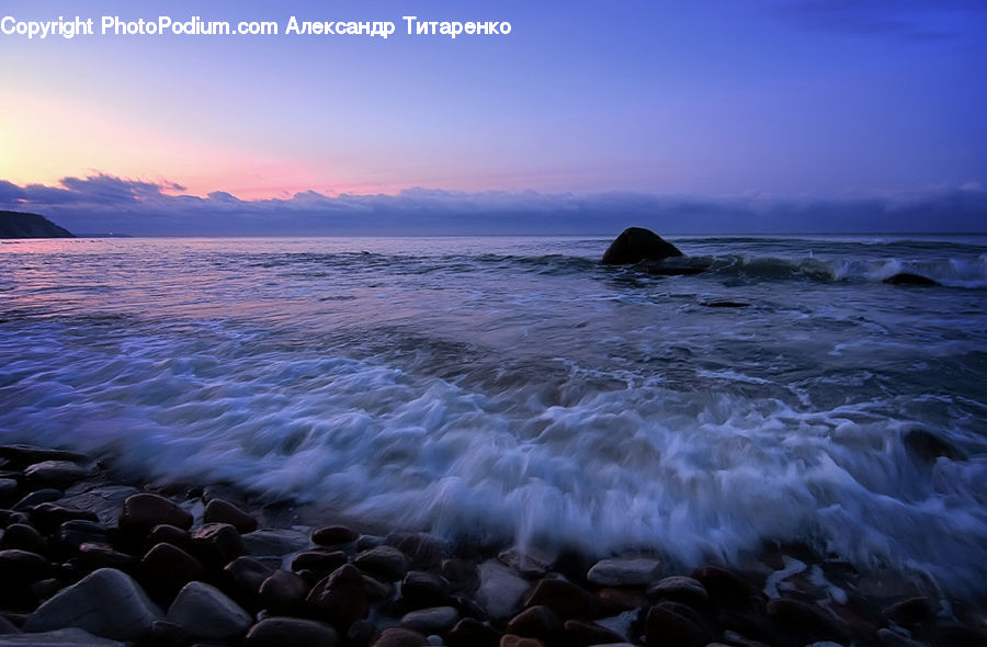 Ocean, Outdoors, Sea, Water, Coast, Pebble, Beach