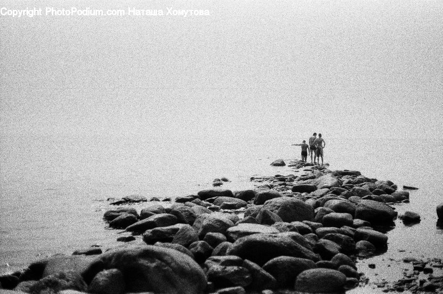 Coast, Outdoors, Sea, Water, Rock, Sand, Soil