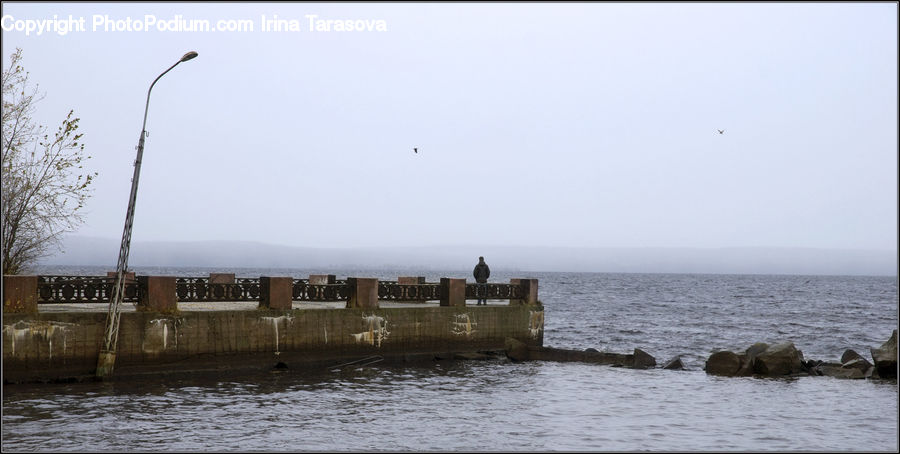 Coast, Outdoors, Sea, Water, Dock, Landing, Pier