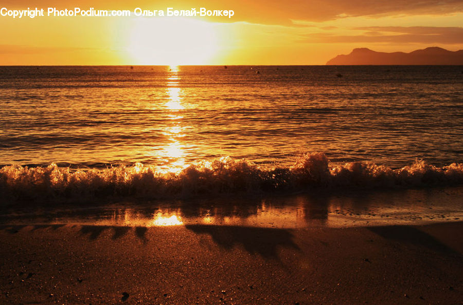 Dusk, Outdoors, Sky, Sunlight, Sunrise, Sunset, Beach