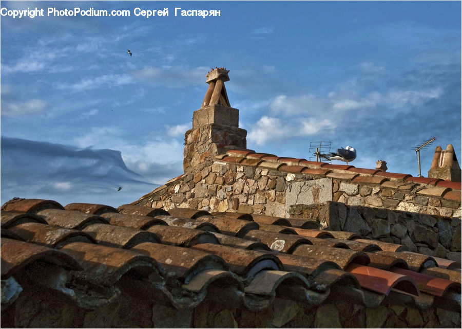 Roof, Castle, Fort, Rock, Architecture, Bell Tower, Clock Tower