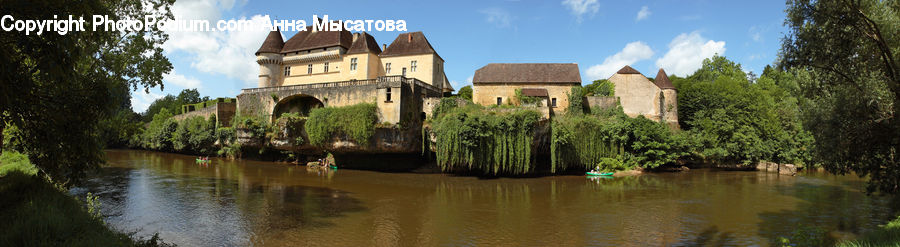 Architecture, Castle, Fort, Ditch, Moat, Building, Housing