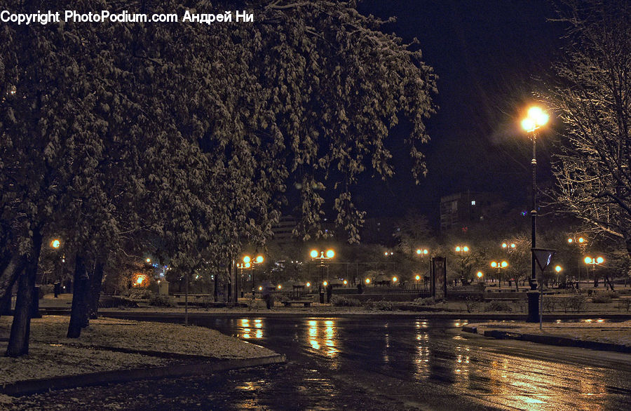 Lamp Post, Pole, City, Downtown, Metropolis, Urban, Building