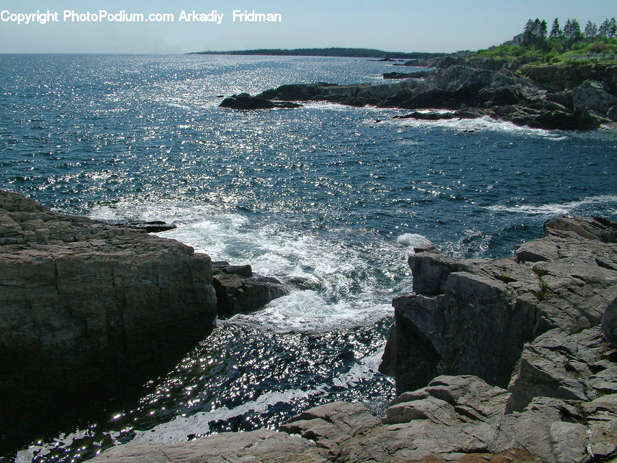 Coast, Outdoors, Sea, Water, Rock, Ocean, Forest