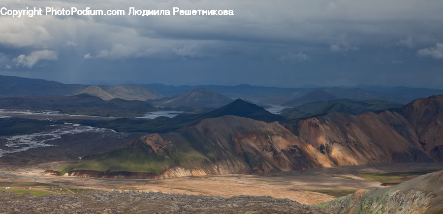 Mountain, Mountain Range, Outdoors, Crest, Peak, Plateau, Basin