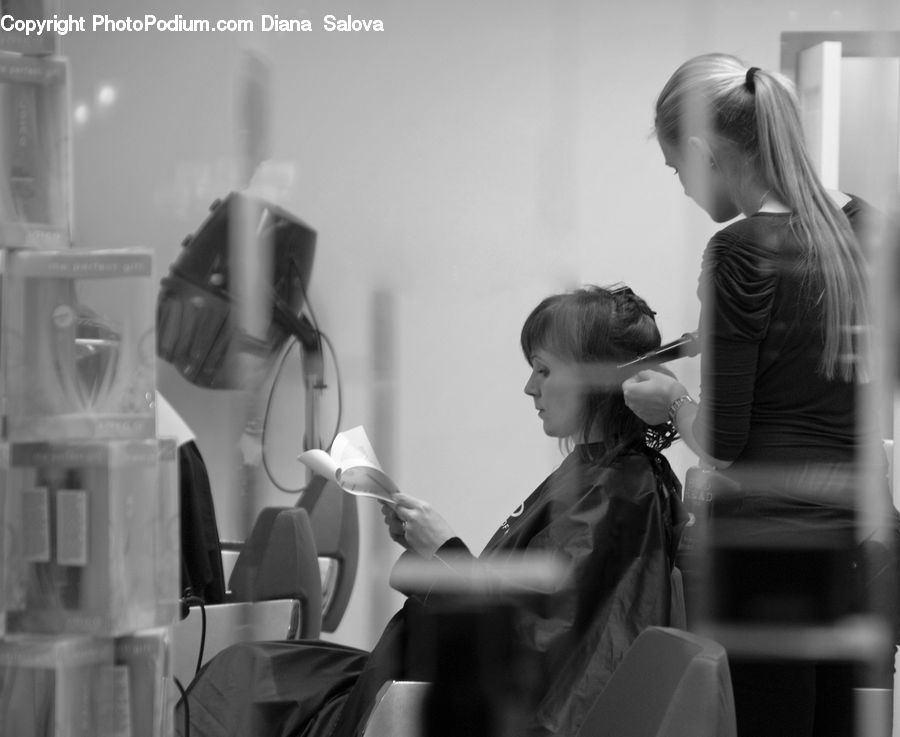 People, Person, Human, Blonde, Female, Woman, Chair