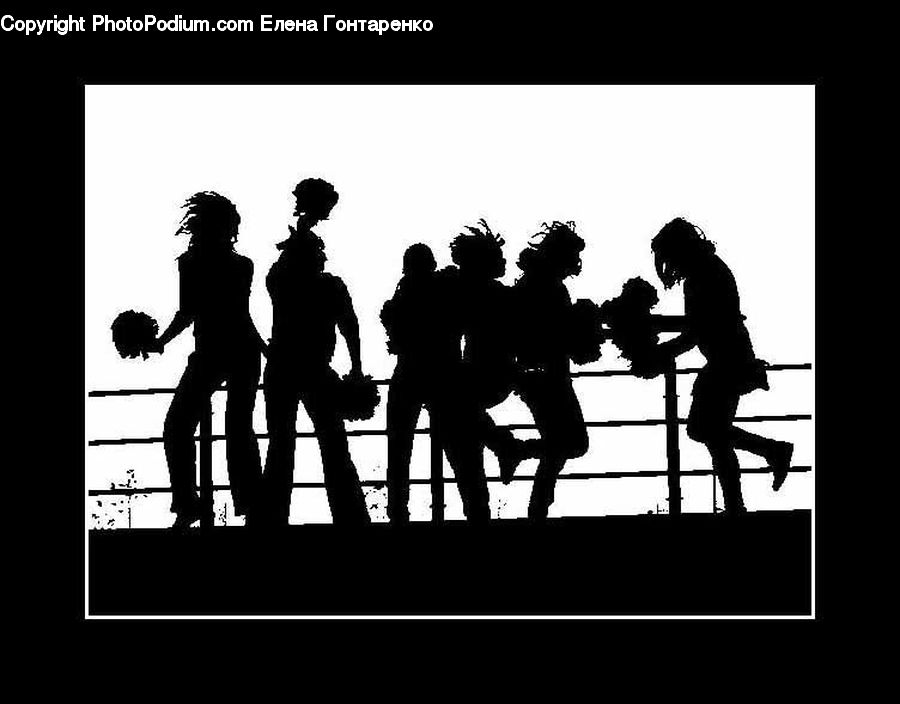Silhouette, Music Band, Flyer, Poster