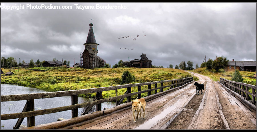 Architecture, Tower, Bench, Spire, Steeple, Church, Worship